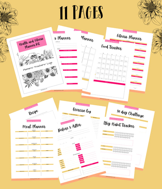 Health and Fitness Planner Freebie