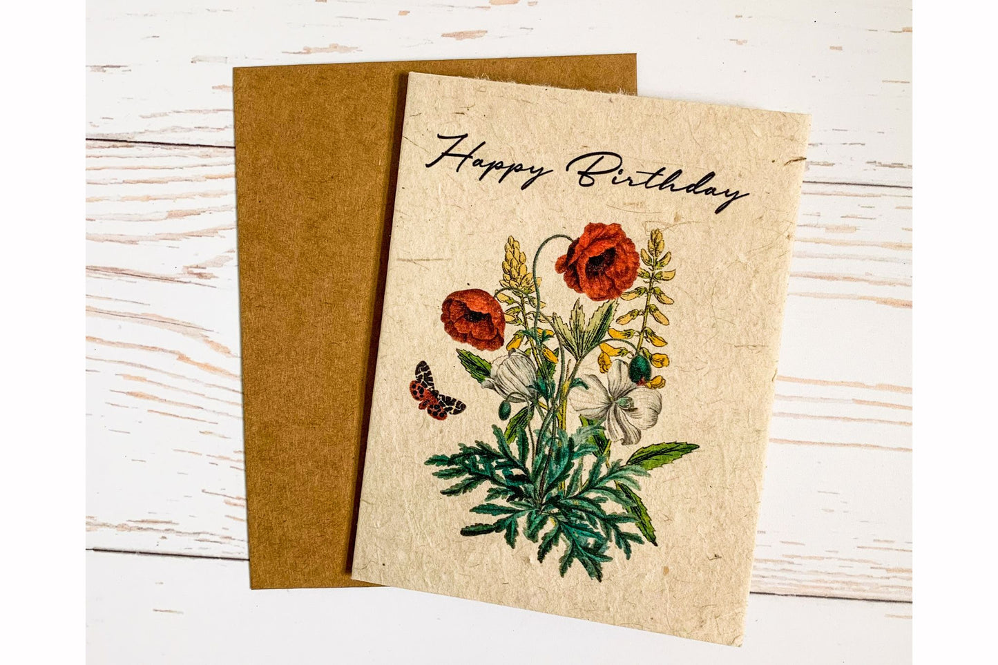 Plantable Flower Seed Paper Birthday Cards, Eco Friendly Cards, Wildflower Seed Paper, Zero Waste Botanical Cards, - Helen Jeanne 