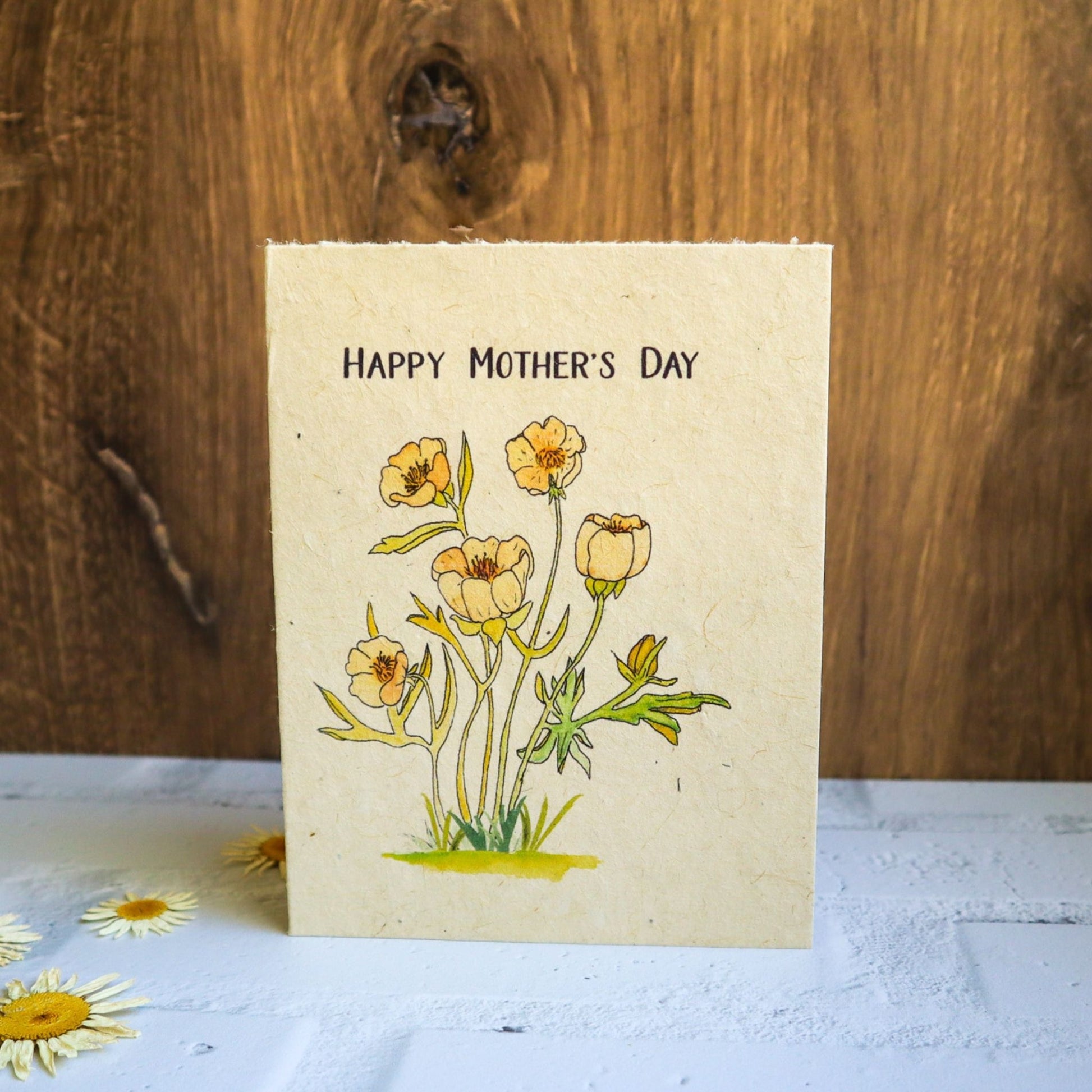 Choice Of Four Mother's Day Plantable Flower Seed Paper Greeting Cards, Eco Friendly Cards, Wildflower Seed Paper, Zero Waste Greeting Cards, - Helen Jeanne 