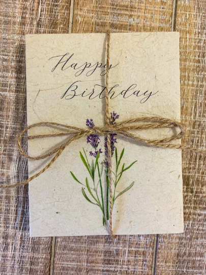 happy birthday seed paper card