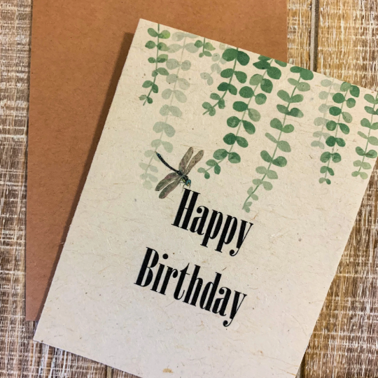 happy birthday seed paper card